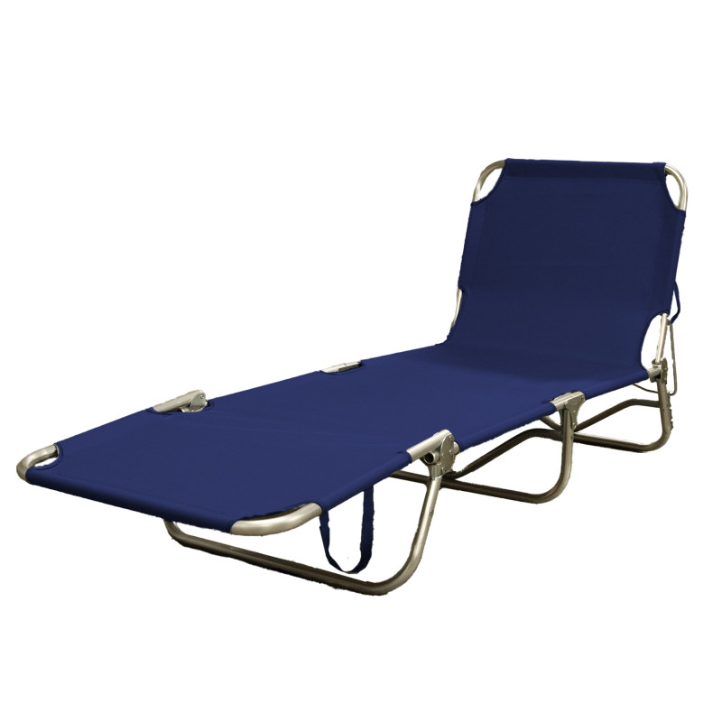 Lettino Prendisole Pieghevole Portatile Leggero Salvaspazio Misura Maxi Colore Blu