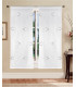 CHANTAL Coppia Tende Finestra Semitrasparenti Bianche Fantasia Shabby Chic con cuori - 4 colori