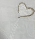 CHANTAL Coppia Tende Finestra Semitrasparenti Bianche Fantasia Shabby Chic con cuori - 4 colori