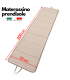 Cuscino per Lettino Materassino Prendisole Pieghevole Trasportabile Salvaspazio Misura Maxi 52x200 TORTORA-MARRONE