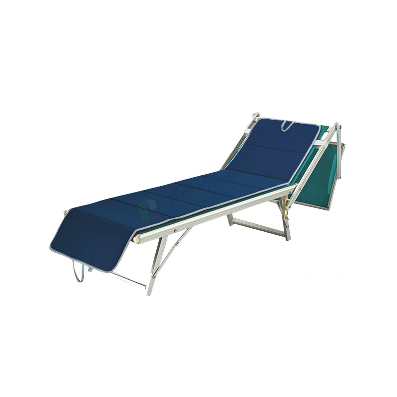 Cuscino per Lettino Materassino Prendisole Pieghevole Trasportabile Salvaspazio Misura Maxi 52x200 BLU-AVIO