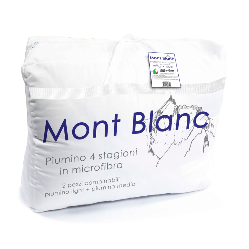 MONT BLANC PIUMINO 4 stagioni in calda e morbida MICROFIBRA