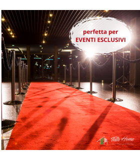 Passatoia Rossa Natalizia Tappeto Rosso Flessibile e Resistente in Feltro Diverse Lunghezze