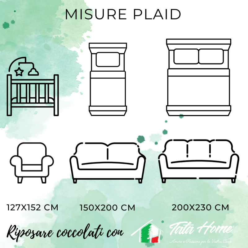 MUCCA MARRONE Plaid Divano Coperta Letto in caldo e morbido Pile da 340 gr mq con Retro Agnellato