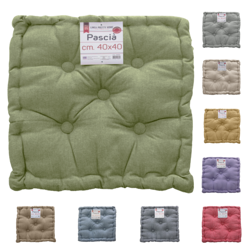 CuscinoMaterasso per Sedia da Interno ed Esterno Imbottito Misura 40x40x7 cm MOD. MATTONELLA