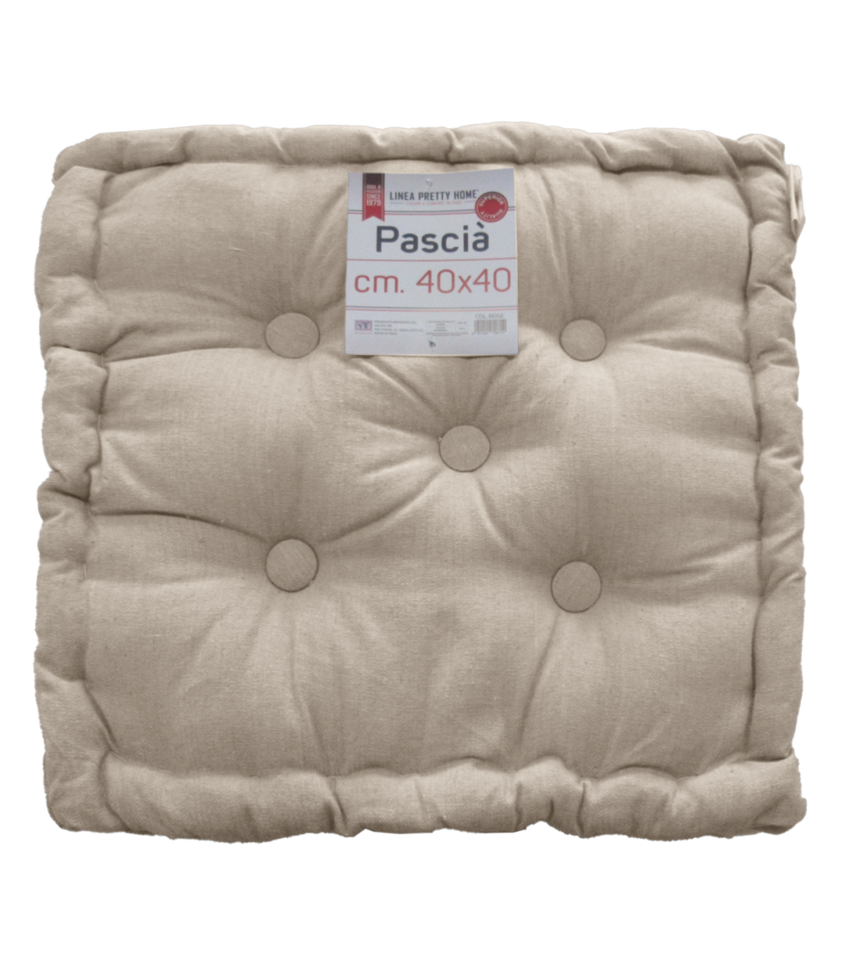 CuscinoMaterasso per Sedia da Interno ed Esterno Imbottito Misura 40x40x7 cm MOD. MATTONELLA