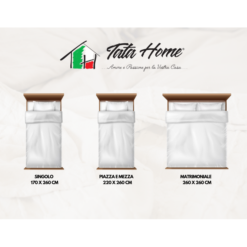 Trapunta Invernale in Calda Morbida Microfibra Piumone Piumino Autunno Inverno Coperta Letto Trapuntata Fantasia Tirolese