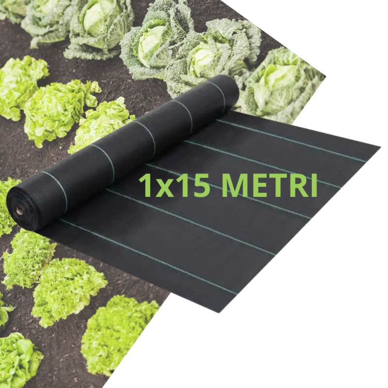 Telo Pacciamatura per Orto Giardino Tessuto Permeabile all'Acqua Stabilizzazione Barriere Contro Le Erbe Infestanti Colore Nero