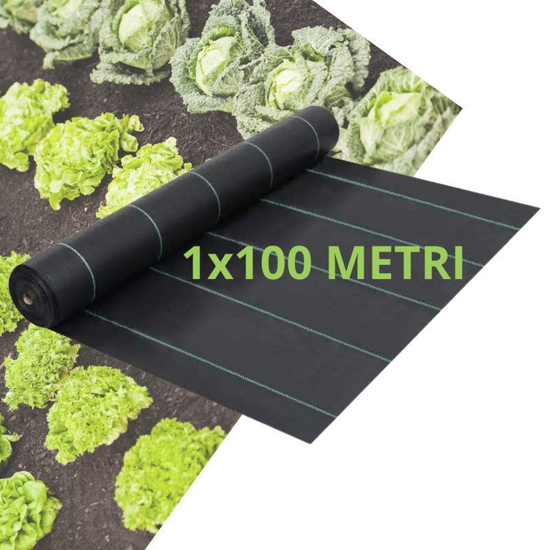 Telo Pacciamatura per Orto Giardino Tessuto Permeabile all'Acqua Stabilizzazione Barriere Contro Le Erbe Infestanti Colore Nero