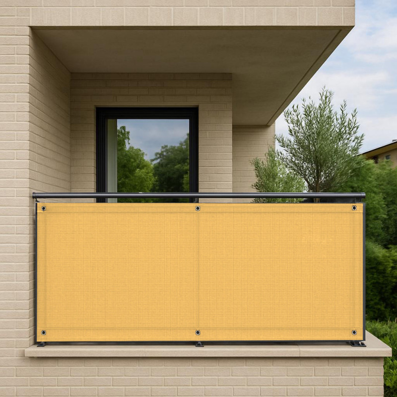 Telo copribalcone frangivista parasole 90x500 cm 4 Colori Mod. Balcony