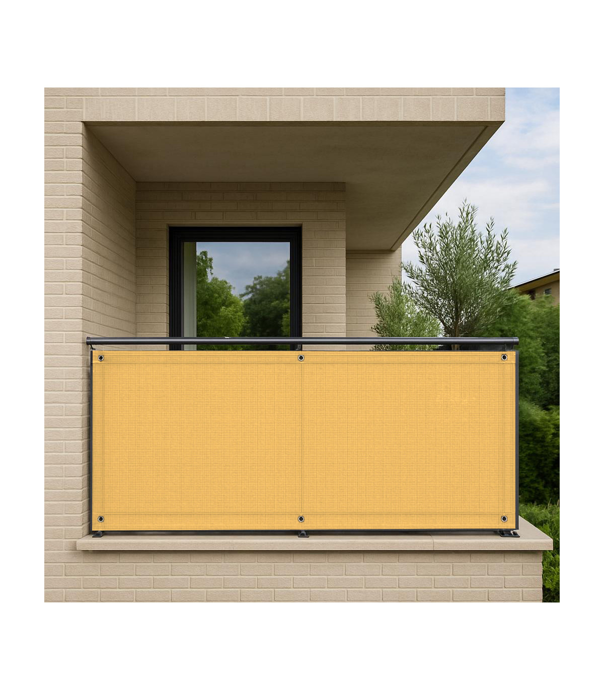 Telo copribalcone frangivista parasole 90x500 cm 4 Colori Mod. Balcony