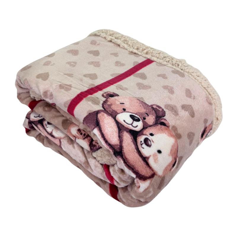 ORSETTI LOVE Plaid Divano Coperta Letto in caldo e morbido Pile da 340 gr mq con Retro Agnellato DIS.6