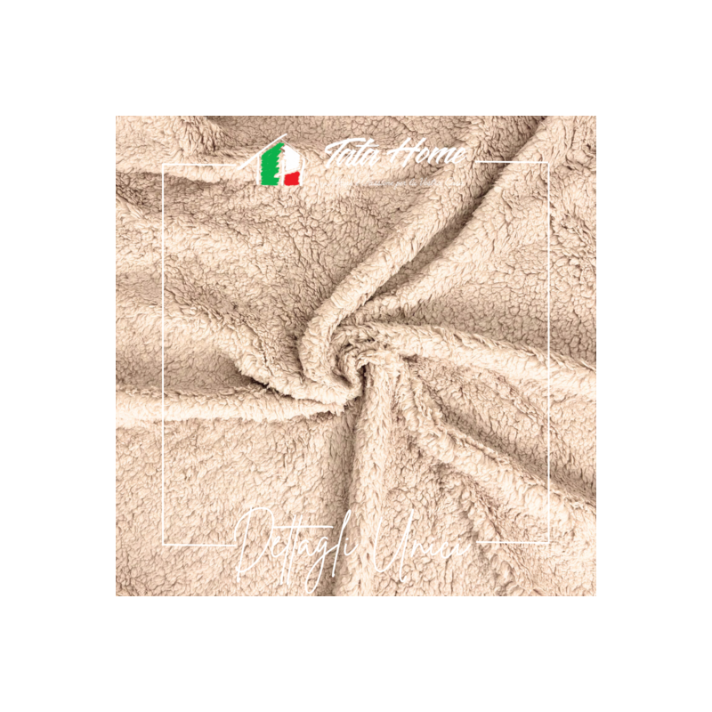 ORSETTI LOVE Plaid Divano Coperta Letto in caldo e morbido Pile da 340 gr mq con Retro Agnellato DIS.6