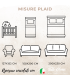 ORSO POLARE Plaid Divano Coperta Letto in caldo e morbido Pile da 340 gr mq con Retro Agnellato DIS.9