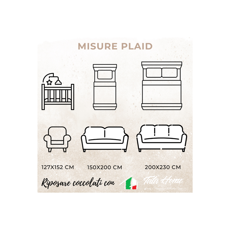 SCOZZESE VERDE Plaid Divano Coperta Letto in caldo e morbido Pile da 340 gr mq con Retro Agnellato