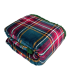 SCOZZESE VERDE Plaid Divano Coperta Letto in caldo e morbido Pile da 340 gr mq con Retro Agnellato