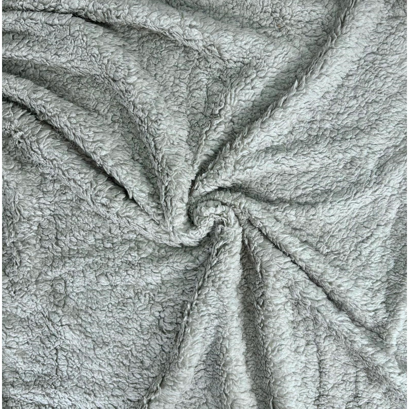 SCOZZESE BEIGE Plaid Divano Coperta Letto in caldo e morbido Pile da 340 gr mq con Retro Agnellato