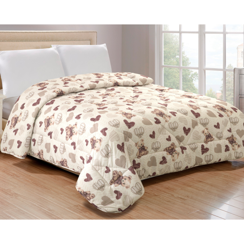 Tata Home Trapunta Invernale Animalier in Morbida e Calda