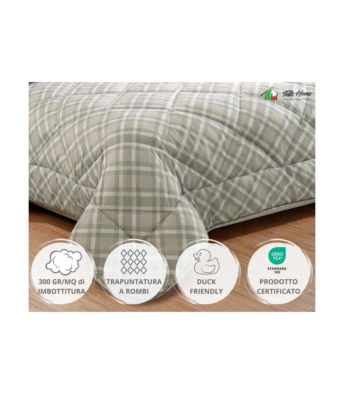 Tata Home Trapunta Invernale Animalier in Morbida e Calda