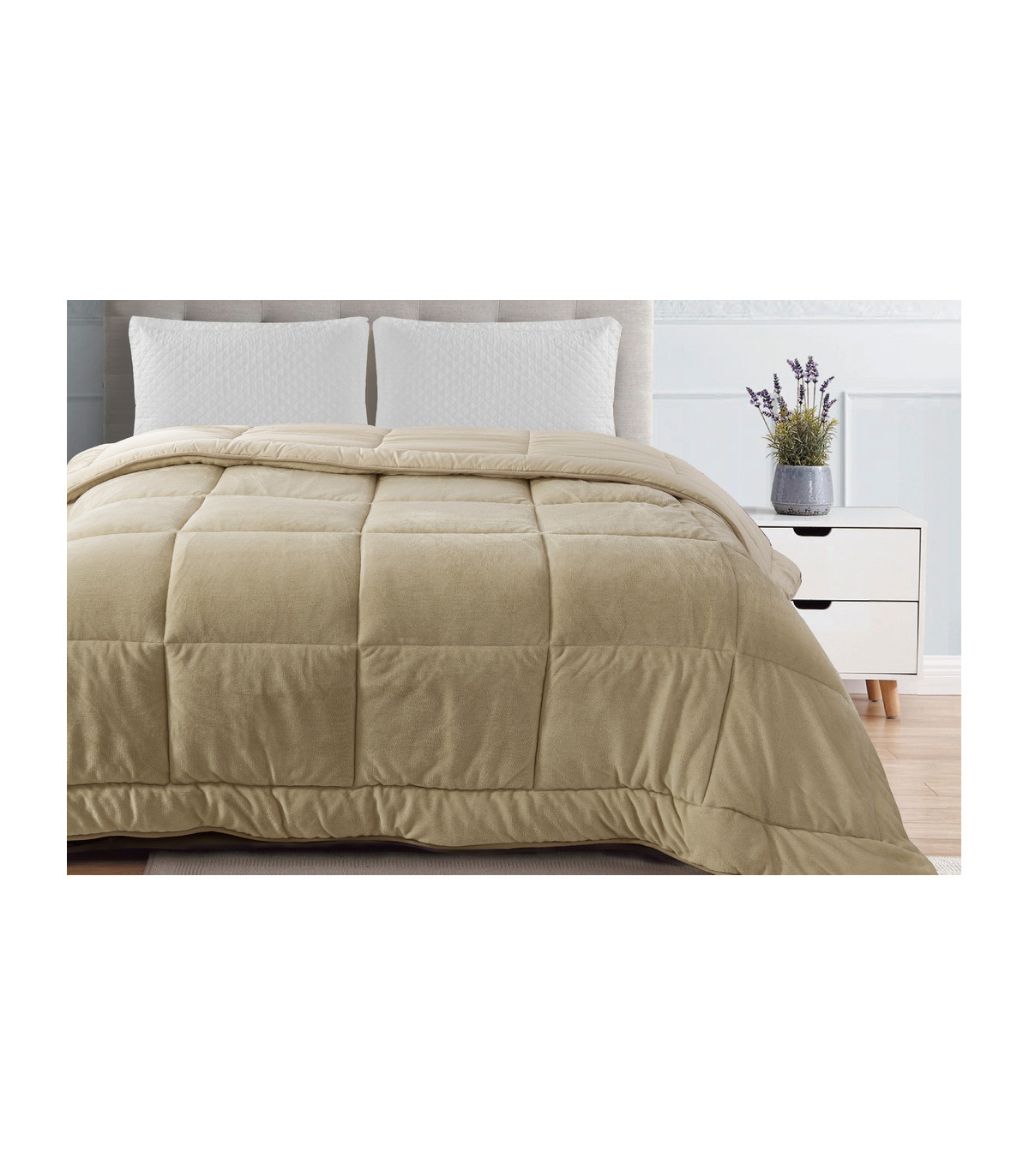 Trapunta Invernale Matrimoniale 260x260 cm Tinta Unita in Tessuto