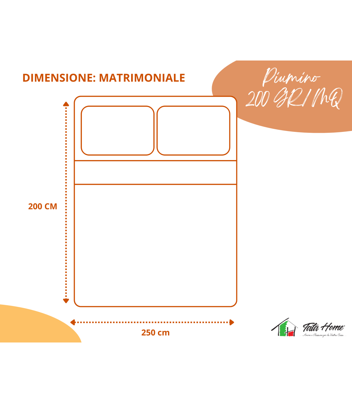 SPRING - Piumino 200 gr. in morbida microfibra di poliestere - 3 misure