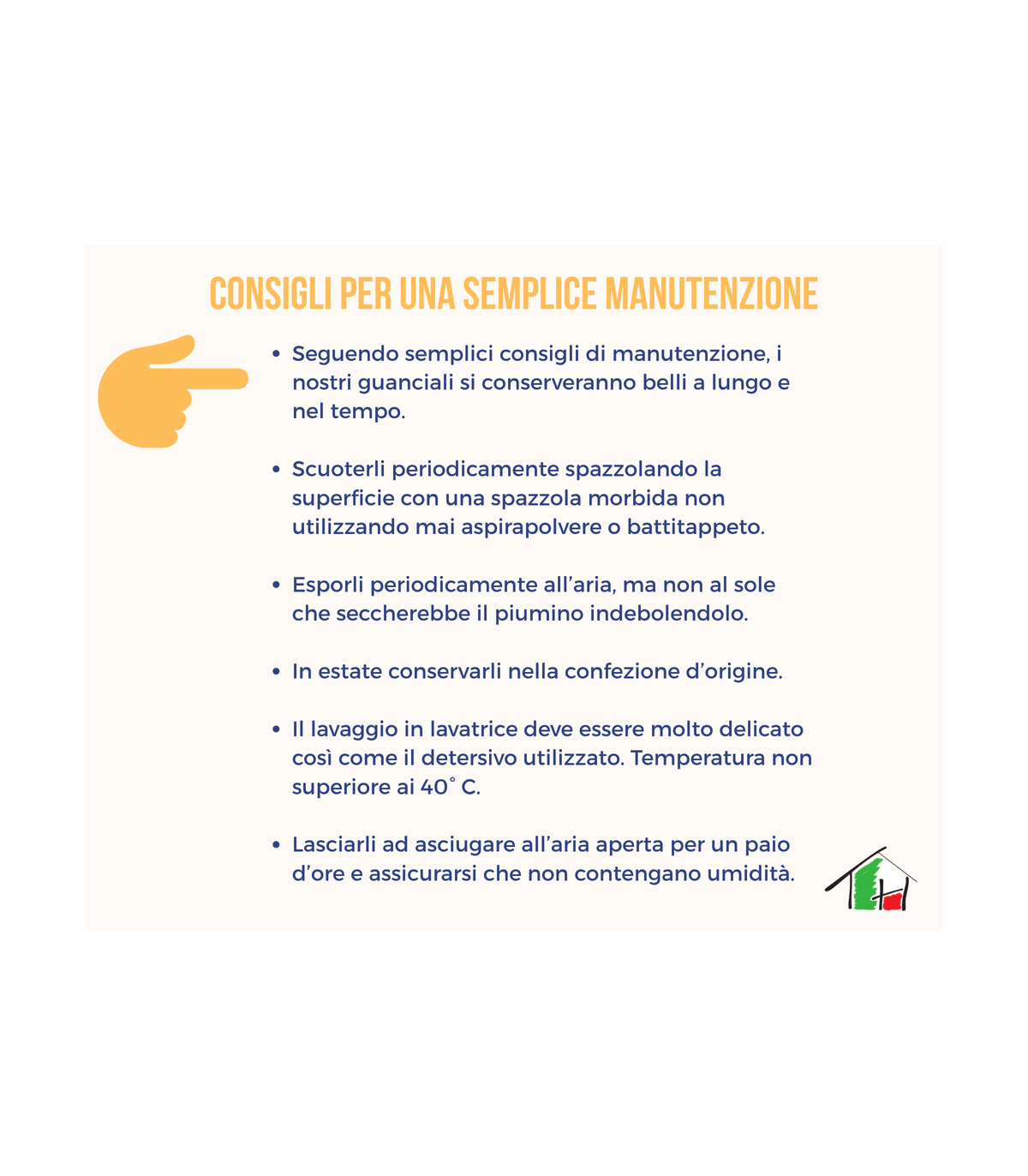 Guanciale cm 50X80 altezza 13 cm in Vera Piuma MOD. BERGHEM