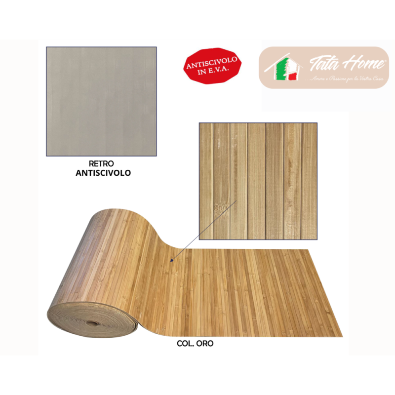 Passatoia Tappeto Runner da Cucina Fronte in Poliestere e Retro