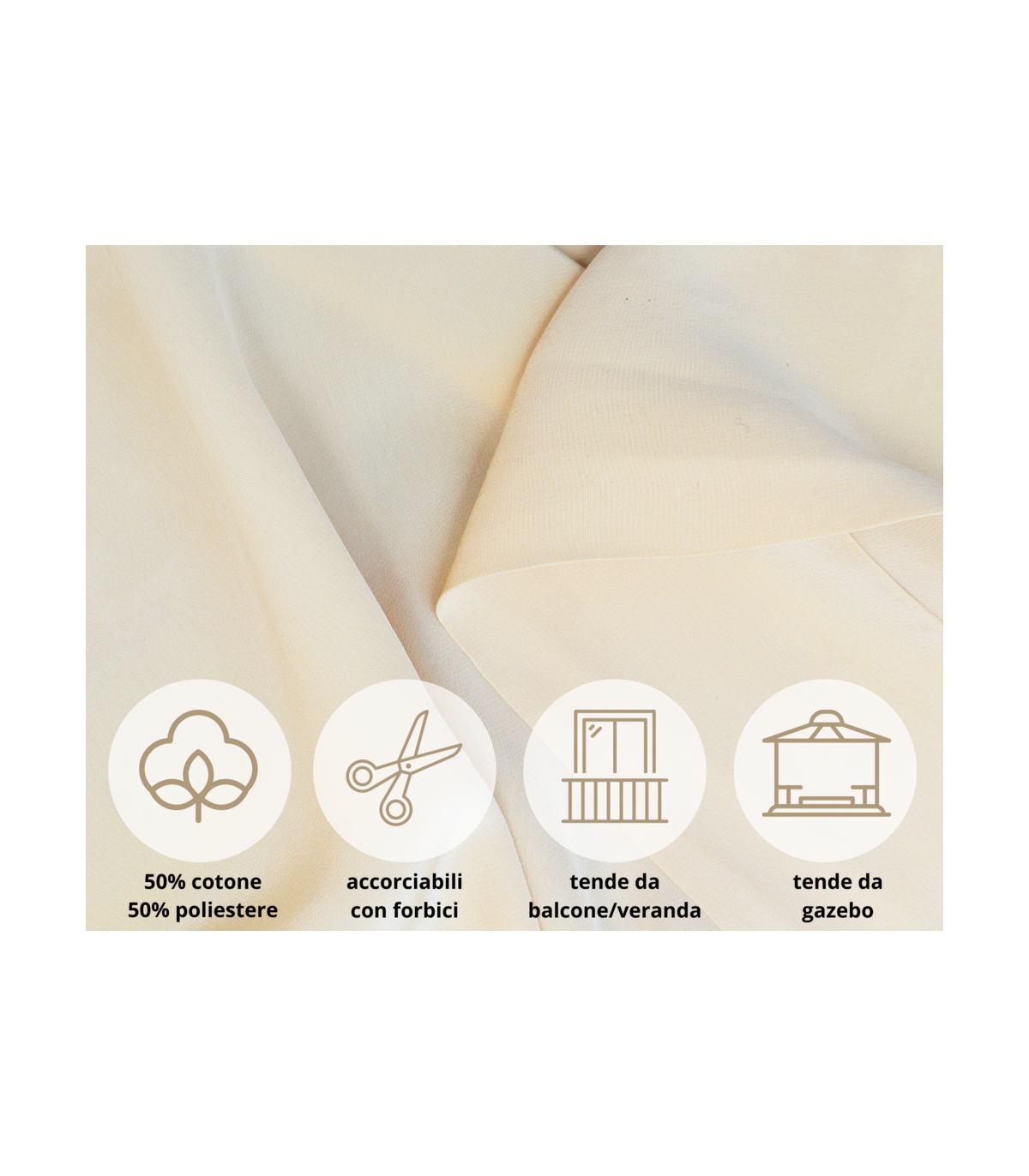 Tenda Gazebo per Esterno Misura 160x270 cm con Passanti e Bottoni Colore GRIGIO