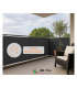 Telo copribalcone frangivista parasole 90x500 cm 5 Colori CON CORDA
