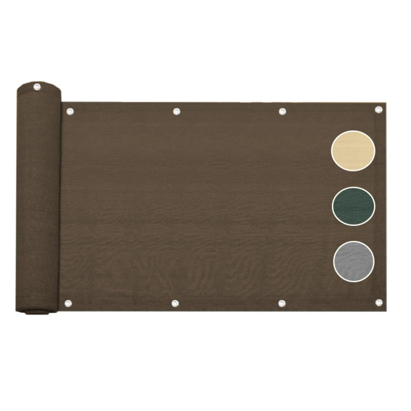 Telo copribalcone frangivista parasole 90x500 cm 5 Colori CON CORDA