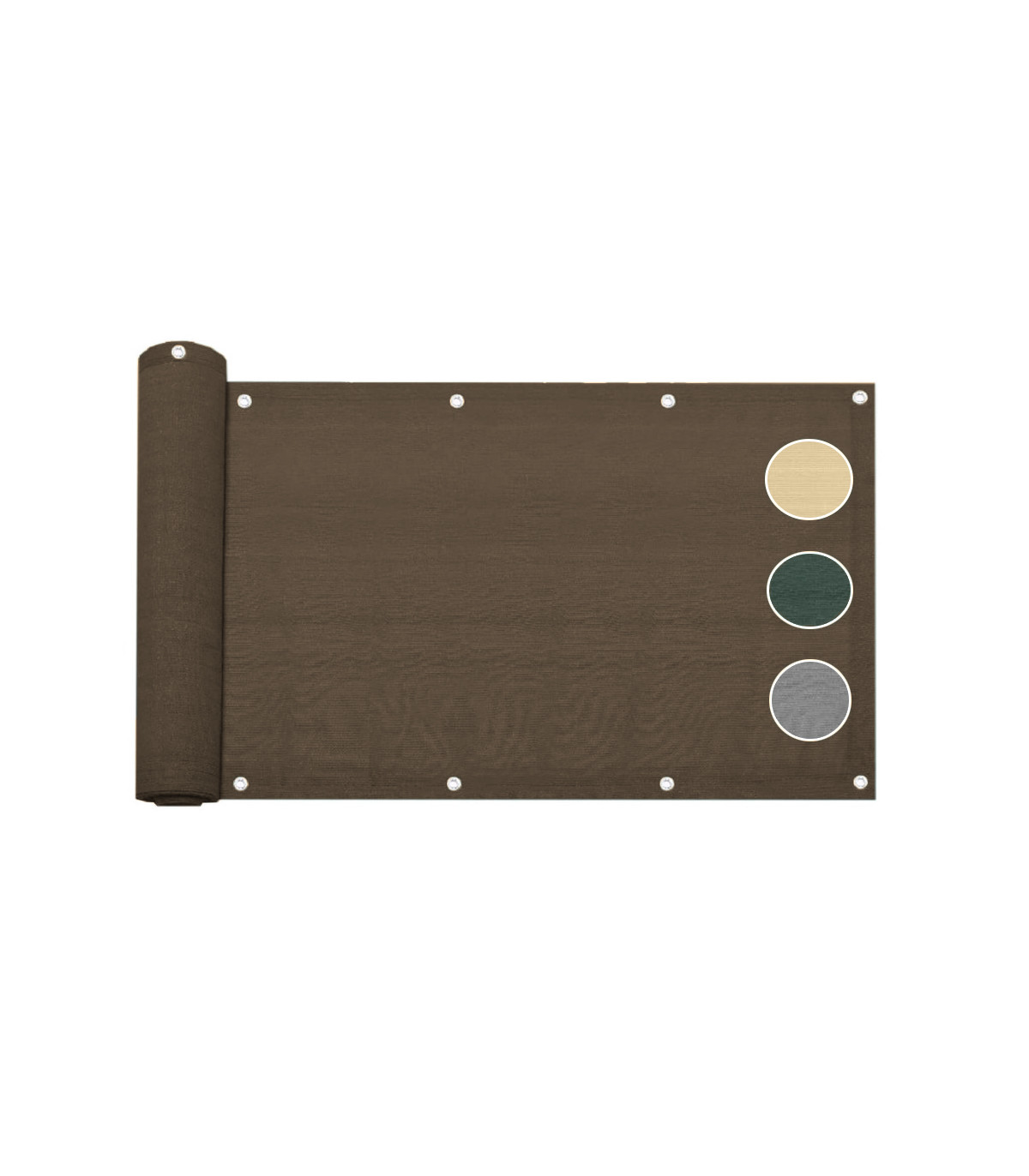 Telo copribalcone frangivista parasole 90x500 cm 5 Colori CON CORDA