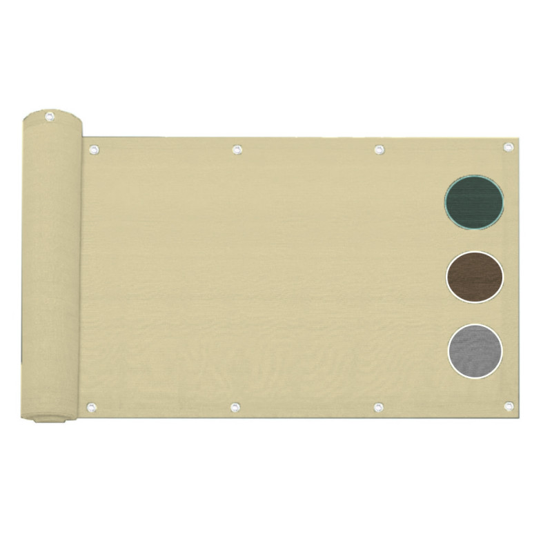 Telo copribalcone frangivista parasole 90x500 cm 5 Colori CON CORDA