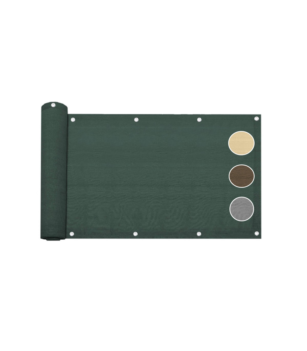 Telo copribalcone frangivista parasole 90x500 cm 5 Colori CON CORDA