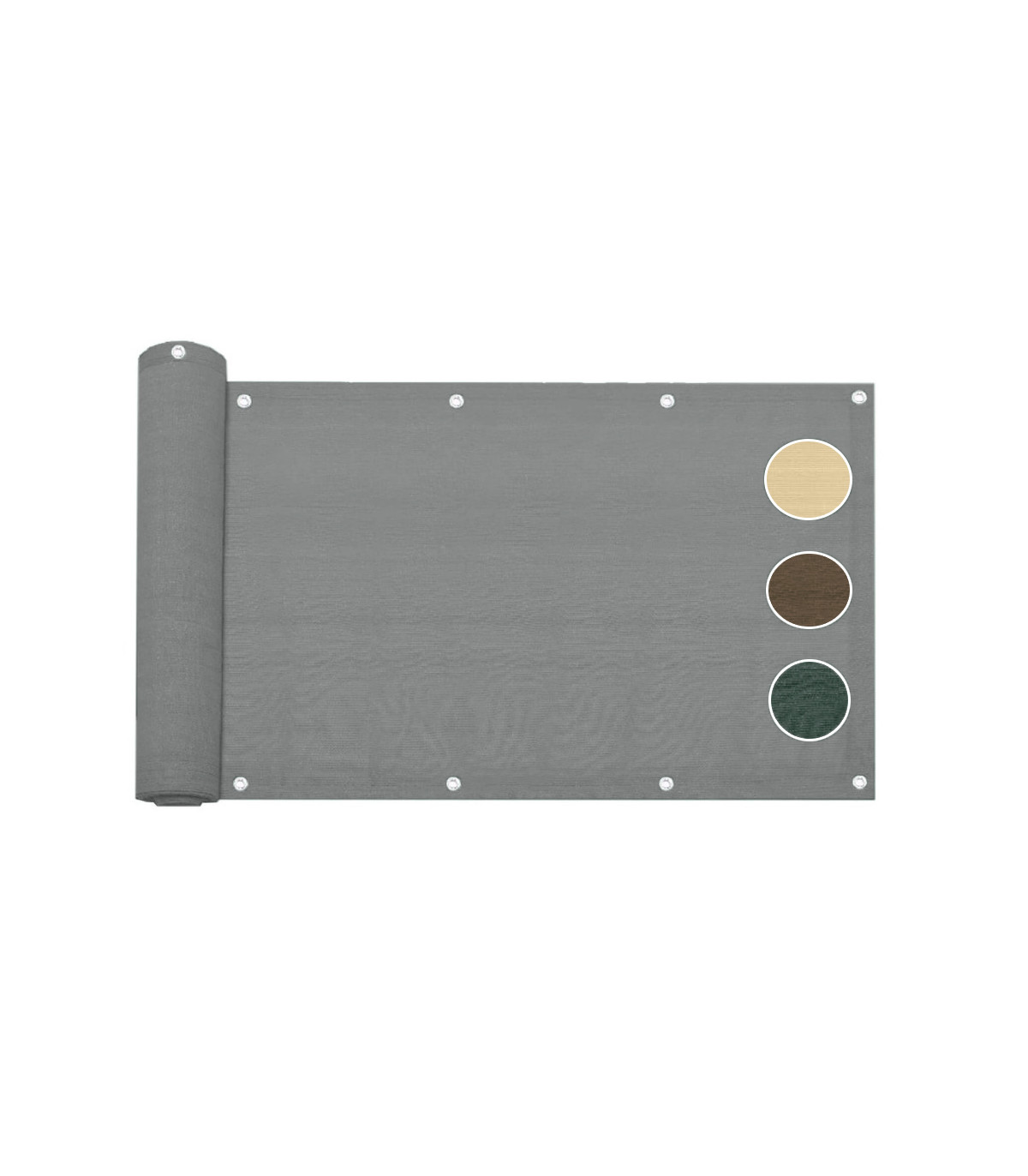 Telo copribalcone frangivista parasole 90x500 cm 5 Colori CON CORDA