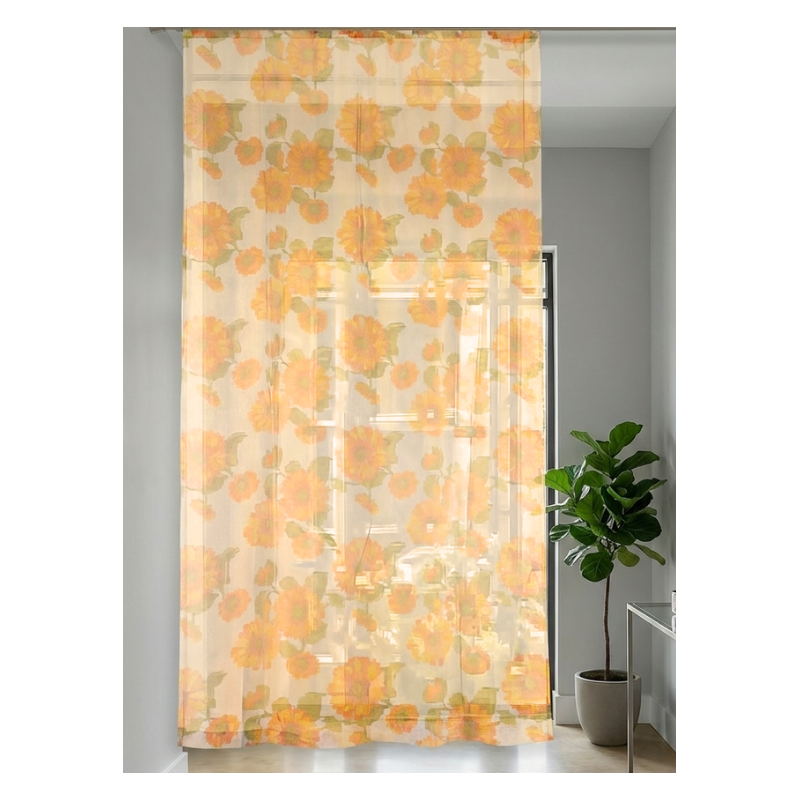 Tenda Zanzariera Beige Antimosche Poliestere misura 150x250 cm Dis. 3 GIRASOLI