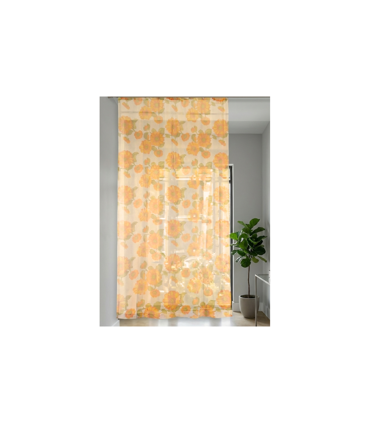 Tenda Zanzariera Beige Antimosche Poliestere misura 150x250 cm Dis. 3 GIRASOLI