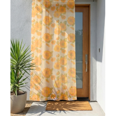 Tenda Zanzariera Beige Antimosche Poliestere misura 150x250 cm Dis. 3 GIRASOLI