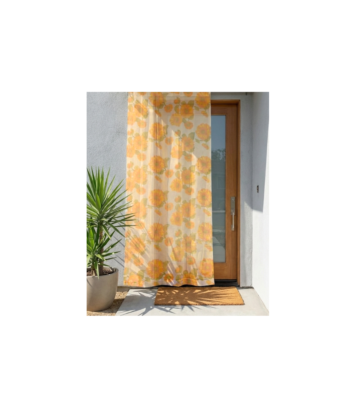 Tenda Zanzariera Beige Antimosche Poliestere misura 150x250 cm Dis. 3 GIRASOLI