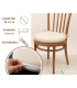 SET 4 PEZZI Cuscini Sedia Rotondi con Laccetti Diametro 40 cm Spessore 3 cm Mod. BILLY