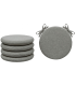 SET 4 PEZZI Cuscini Sedia Rotondi con Laccetti Diametro 40 cm Spessore 3 cm Mod. BILLY