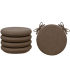 SET 4 PEZZI Cuscini Sedia Rotondi con Laccetti Diametro 40 cm Spessore 3 cm Mod. BILLY