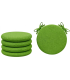 SET 4 PEZZI Cuscini Sedia Rotondi con Laccetti Diametro 40 cm Spessore 3 cm Mod. BILLY
