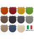 SET 6 PEZZI Cuscini Sedia Rotondi con Laccetti Diametro 40 cm Spessore 3 cm Mod. BILLY