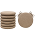 SET 6 PEZZI Cuscini Sedia Rotondi con Laccetti Diametro 40 cm Spessore 3 cm Mod. BILLY
