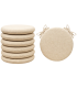 SET 6 PEZZI Cuscini Sedia Rotondi con Laccetti Diametro 40 cm Spessore 3 cm Mod. BILLY