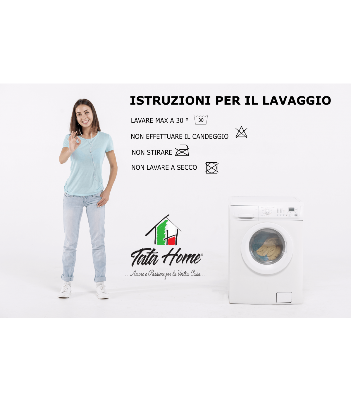 Passatoia Tappeto Runner da Cucina Fronte in Poliestere e Retro