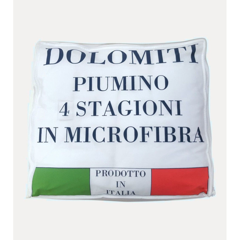 PIUMINO 4 stagioni in calda e morbida MICROFIBRA Made in Italy Mod. DOLOMITE