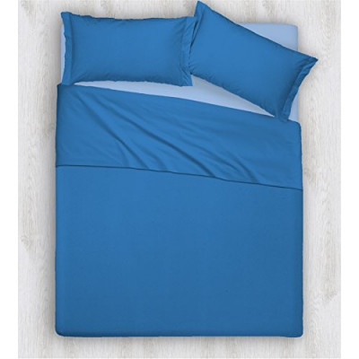 Joli Completo Letto composto da Lenzuolo Sotto con angoli ed elastici, Lenzuolo Sopra e Coppia Federe 100% Cotone Made in Ita