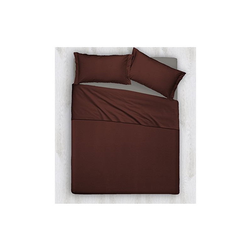 Joli Completo Letto composto da Lenzuolo Sotto con angoli ed elastici, Lenzuolo Sopra e Coppia Federe 100% Cotone Made in Ita