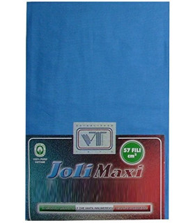 Joli Lenzuolo Sotto con Angoli ed Elastici 100% cotone misura SINGOLO cm 90x210 altezza materasso cm 25 - 21 COLORAZIONI - Ma